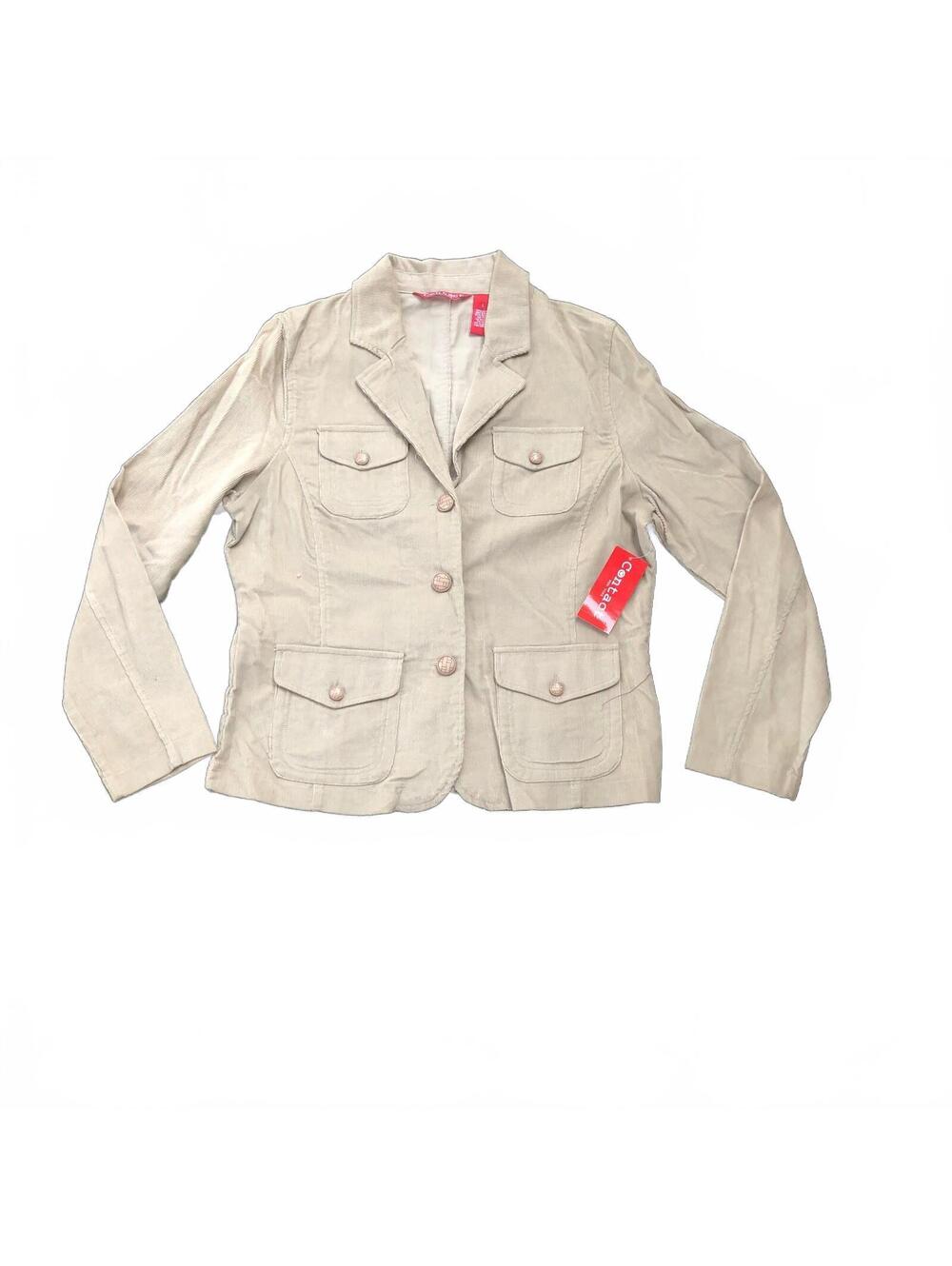 Contact New York Khaki Corduroy Blazer Jacket Size L